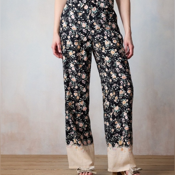 LC Lauren Conrad Floral Pants | Size 14 - NWT - Picture 1 of 2